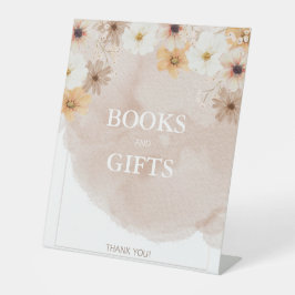 Baby in Bloom Pedestal Gift Sign Reclamebord Met Voetstuk