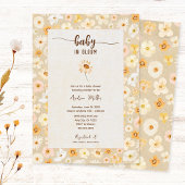 Baby in Bloom persbloemen Uitnodiging