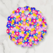 Baby in Bloom Pink Baby shower Bedankjes Labels (Achterkant)