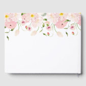 Baby in Bloom Pink Baby Shower Gastenboek (Achterkant)