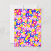 Baby in Bloom Pink Baby shower Invitation Aankondiging (Achterkant)