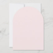 Baby in Bloom Pink Bow Girl Baby shower Kaart (Achterkant)