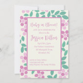 Baby in Bloom Pink Daisies Baby shower Kaart (Voorkant)