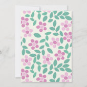 Baby in Bloom Pink Daisies Baby shower Kaart (Achterkant)