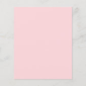 Baby in Bloom Pink Floral Budget Shower (Achterkant)