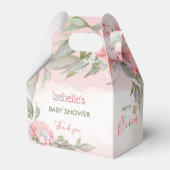 Baby in Bloom Pink Girl Baby shower Gable Bedankdoosjes (Voorkant Zijde)