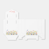 Baby in Bloom Pink Wildflower Baby shower Bedankdoosjes (Uitgevouwen)