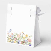 Baby in Bloom Pink Wildflower Baby shower Bedankdoosjes (Achterkant)