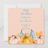 baby in bloom pompoenen baby shower uitnodiging (Voorkant)