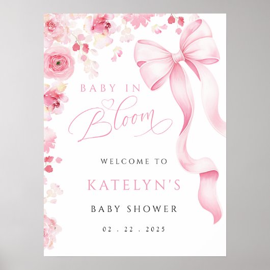 Baby in Bloom Poster | Digital Option Available (Voorkant)