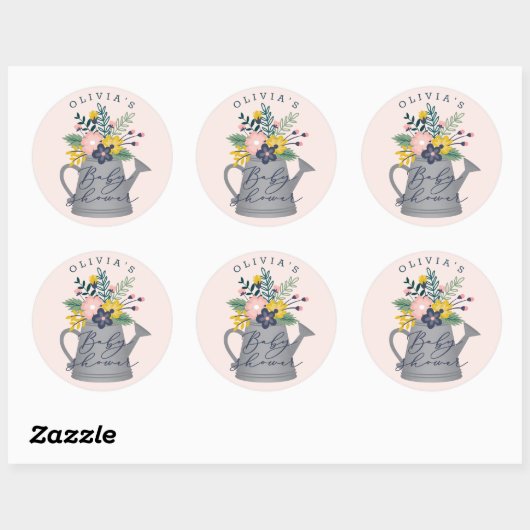 Baby in Bloom Ronde Sticker (Vel)