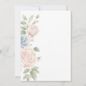 Baby in Bloom Roze Blauw Bloemen Baby shower Kaart