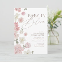 Baby In Bloom Roze Bloemen Baby Shower