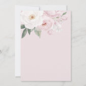 baby in bloom roze bloemen baby shower kaart (Achterkant)