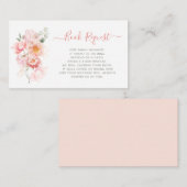 baby in bloom roze bloemenboek Aanvraagkaart Informatiekaartje (Voorkant / Achterkant)