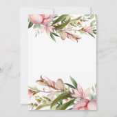 Baby In Bloom roze bloemig Kaart (Achterkant)