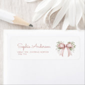 Baby in bloom roze boog Baby shower adres Etiket (Insitu)