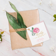 Baby in Bloom Roze en Gouden Bloemen Baby shower F