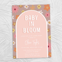 Baby in Bloom Roze Meisje Baby shower