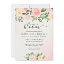 Baby in Bloom | Roze & Perzik Bloemen Baby Shower
