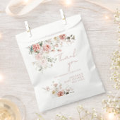 Baby in Bloom Roze Rozen Bloemen Meisje Baby showe Bedankzakje (Geknipt)