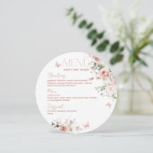 Baby in Bloom Roze Rozen Bloemen Meisje Baby showe Kaart (Staand voorkant)