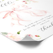 Baby in Bloom Roze Strik Luierspel Poster (Hoek)