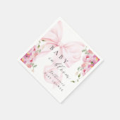 Baby in Bloom Roze Strik Servet (Hoek)