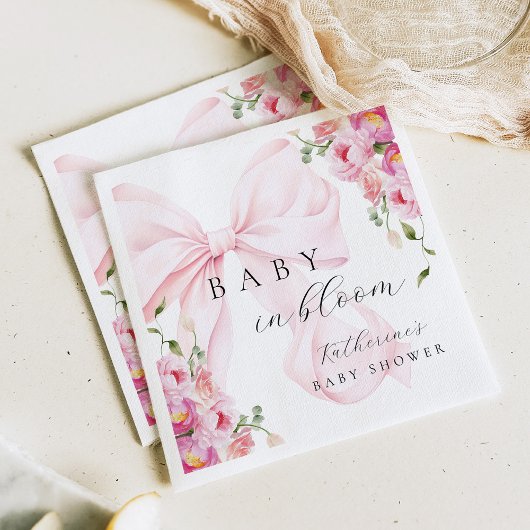 Baby in Bloom Roze Strik Servet