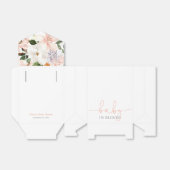 Baby in Bloom roze witte bloemenlelies Bedankdoosjes (Uitgevouwen)