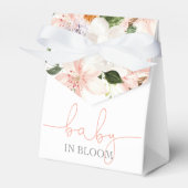 Baby in Bloom roze witte bloemenlelies Bedankdoosjes (Voorkant Zijde)