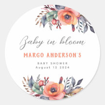 Baby in Bloom Schattigee Perzik Tuin Rustiek