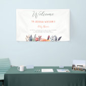 Baby in Bloom Schattigee Perzik Tuin Rustiek Spandoek (Beurs)