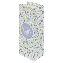 Baby in Bloom Shower Blue  Flowers Boy