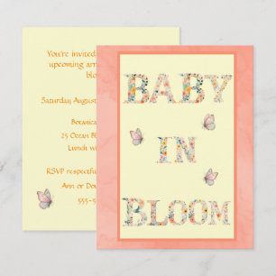 Baby in Bloom Shower Digitale Download Uitnodiging