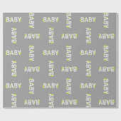 Baby in Bloom Shower  Flower Gender Neutral Cadeaupapier (Vlak)