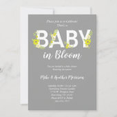 Baby in Bloom Shower Flower Gender Neutral Kaart (Voorkant)