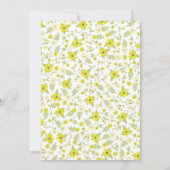 Baby in Bloom Shower Flower Gender Neutral Kaart (Achterkant)