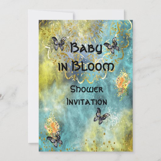 Baby in Bloom Shower Invitation (Voorkant)