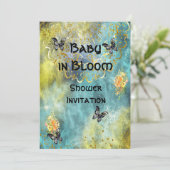 Baby in Bloom Shower Invitation (Staand voorkant)