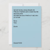 Baby in Bloom Shower Invitation (Achterkant)