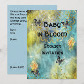 Baby in Bloom Shower Invitation (Voorkant / Achterkant)