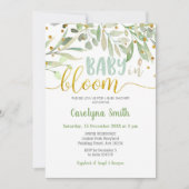 Baby in Bloom Shower Kaart (Voorkant)