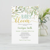 Baby in Bloom Shower Kaart (Staand voorkant)