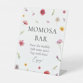 Baby in Bloom Shower Momosa Bar Reclamebord Met Voetstuk