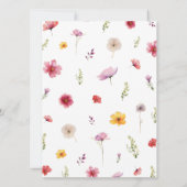 Baby in Bloom Shower Nursery Rhyme Game Kaart (Achterkant)