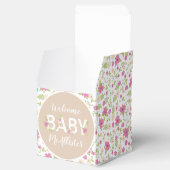 Baby in Bloom Shower Pink  Flowers Girl Bedankdoosjes (Geopend)