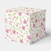 Baby in Bloom Shower Pink  Flowers Girl Bedankdoosjes (Achterkant)