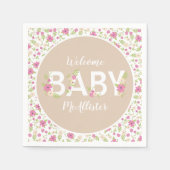 Baby in Bloom Shower Servet (Voorkant)