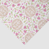 Baby in Bloom Shower Tissuepapier (Detail)